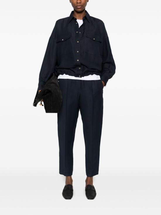 26SS 브루넬로 쿠치넬리 스트레이트 팬츠 MH126P7197 C4224 Blue - BRUNELLO CUCINELLI