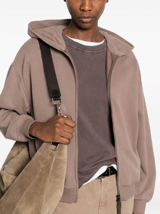 26SS 브루넬로 쿠치넬리 후드 티셔츠 MN05NHF406 C9286 Brown - BRUNELLO CUCINELLI