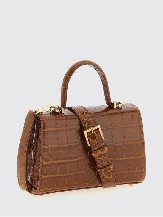26SS 베르사체 메두사 95 스몰 크록 이펙트 탑 핸들 백 10138241A08724 1NF2V Brown - VERSACE