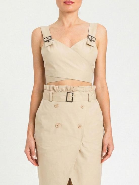 26SS 액티튜드 트윈세트 민소매 티셔츠 261AP208A 13191 Safari