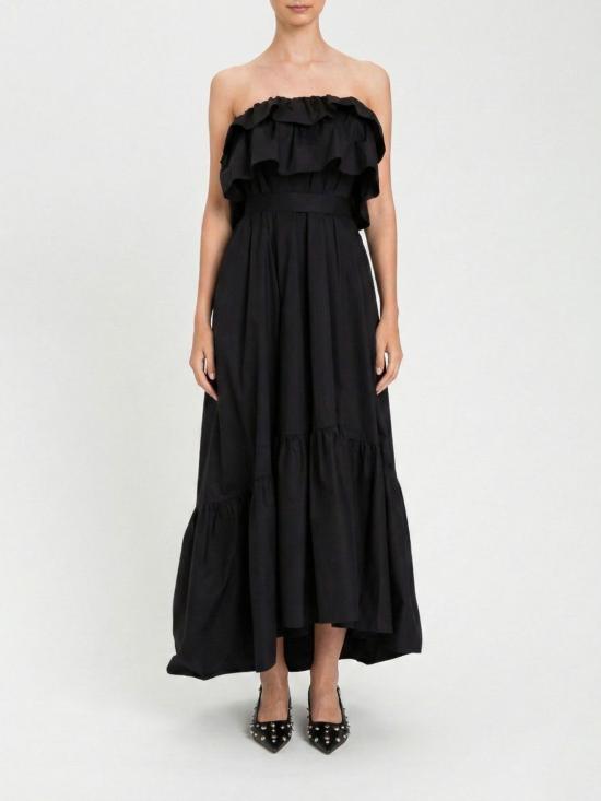 26SS 액티튜드 트윈세트 롱 원피스 261AP2133 00006 Black