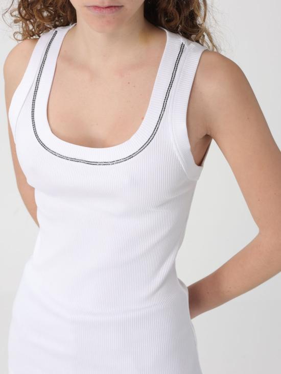 26SS 브루넬로 쿠치넬리 민소매 티셔츠 MG902BW710 C159 White - BRUNELLO CUCINELLI