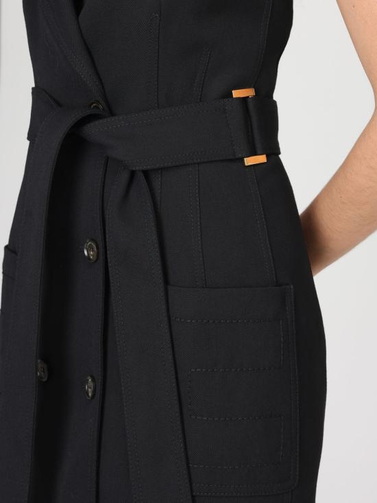 26SS 엘리자베타프랜치 롱 원피스 AB91461E2 110 Black - ELISABETTA FRANCHI