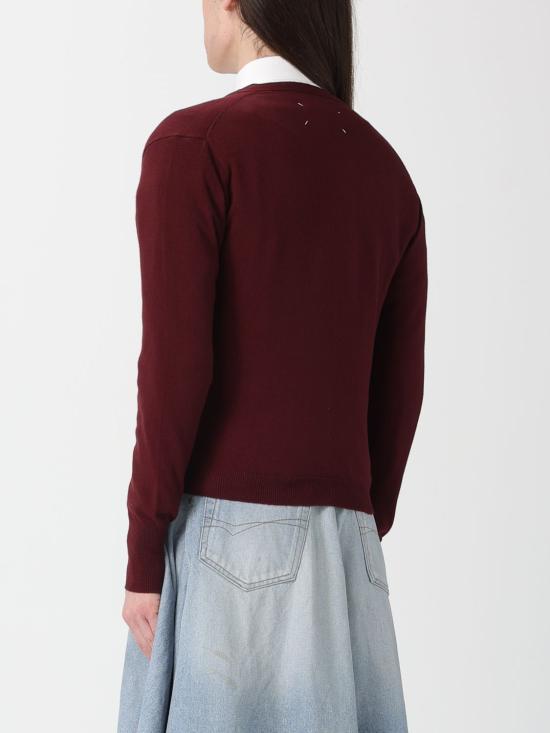 26SS 마르지엘라 울 가디건 S51HP0026M13225 211 Burgundy - MAISON MARGIELA