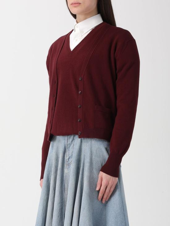 26SS 마르지엘라 울 가디건 S51HP0026M13225 211 Burgundy - MAISON MARGIELA