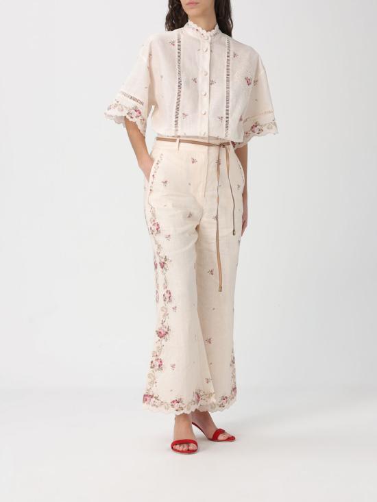 26SS 짐머만 팔라초 팬츠 5380PRS264 CPKR Beige - ZIMMERMANN