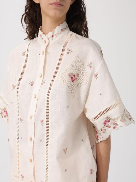 26SS 짐머만 셔츠 5378TRS264 CPKR Beige - ZIMMERMANN