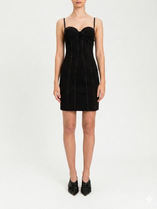 26SS 액티튜드 트윈세트 롱 원피스 261AP2146 00006 Black