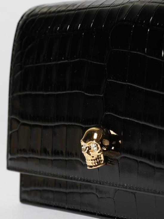 26SS 알렉산더 맥퀸 토트백 8552911HB0G 1001 Black - ALEXANDER MCQUEEN