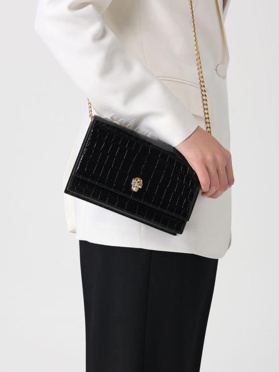 26SS 알렉산더 맥퀸 토트백 8552911HB0G 1001 Black - ALEXANDER MCQUEEN