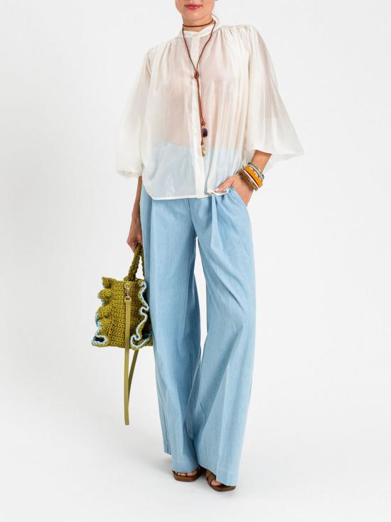 26SS 트윈셋 팔라초 팬츠 261TF2080 02990 Blue - TWINSET