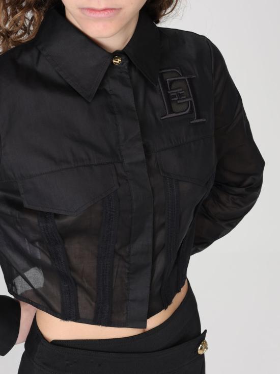 26SS 엘리자베타프랜치 셔츠 CA12661E2 110 Black - ELISABETTA FRANCHI