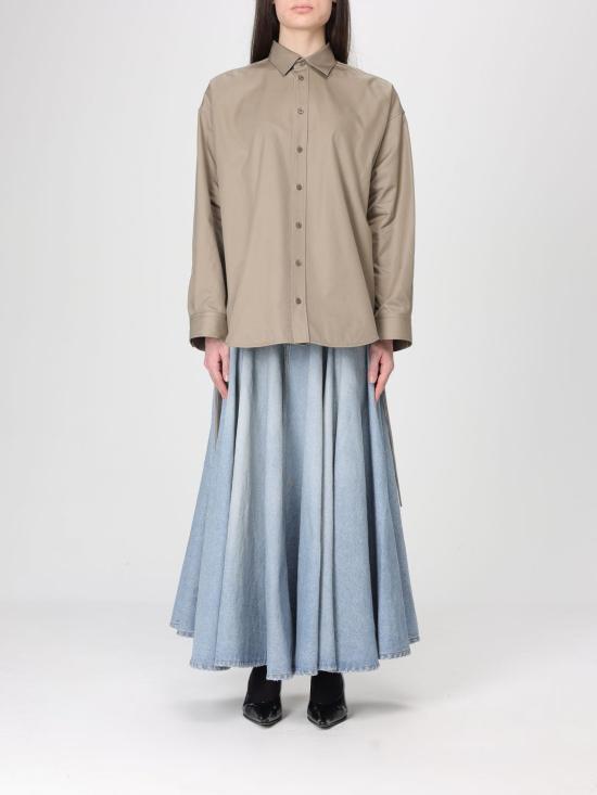 26SS 발렌시아가 레이스 업 셔츠 857835TTP08 9506 Sand