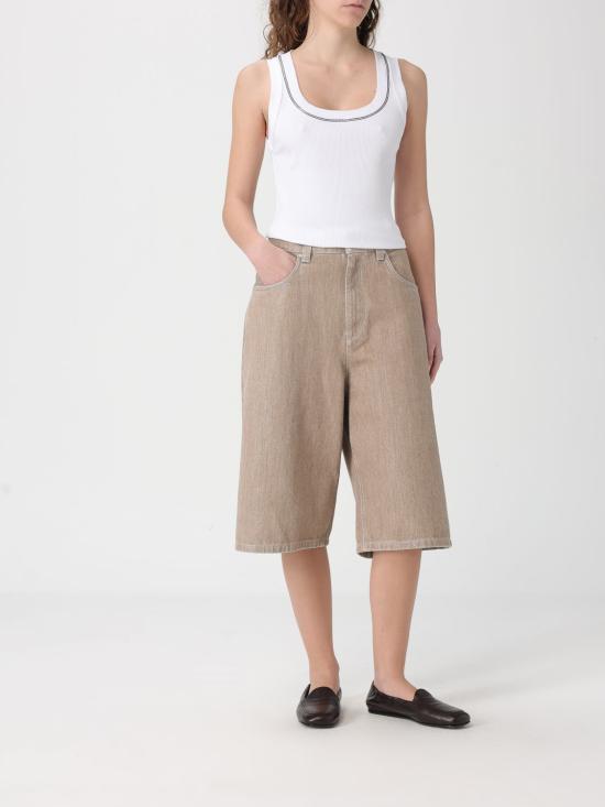 26SS 브루넬로 쿠치넬리 숏팬츠 ML109P4072 C1340 Beige - BRUNELLO CUCINELLI