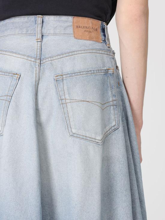26SS 발렌시아가 데님 스커트 856906TTWB1 4009 Blue - BALENCIAGA
