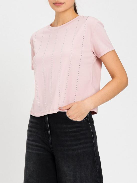 26SS 액티튜드 트윈세트 반팔 티셔츠 261AP2311 10021 Pink - ACTITUDE TWINSET