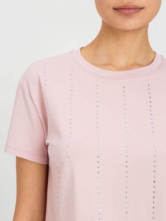 26SS 액티튜드 트윈세트 반팔 티셔츠 261AP2311 10021 Pink - ACTITUDE TWINSET