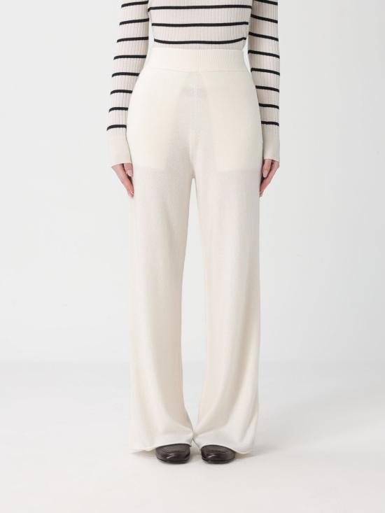 26SS 막스마라 스트레이트 팬츠 2611331028600 001 White