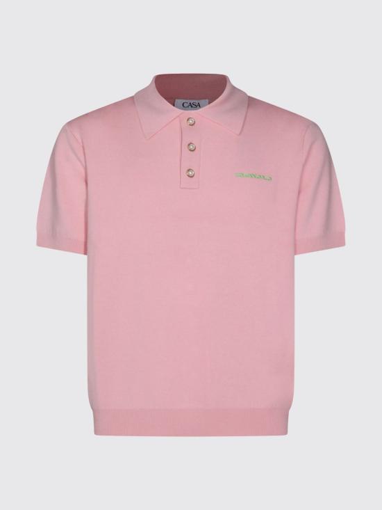 26SS 카사블랑카 폴로 티셔츠 MSP26KW1254 01 Pink - CASABLANCA