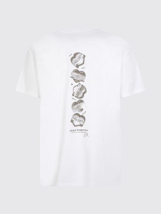 26SS 칼하트 WIP 가블 티셔츠 I036007 02XX White - CARHARTT WIP