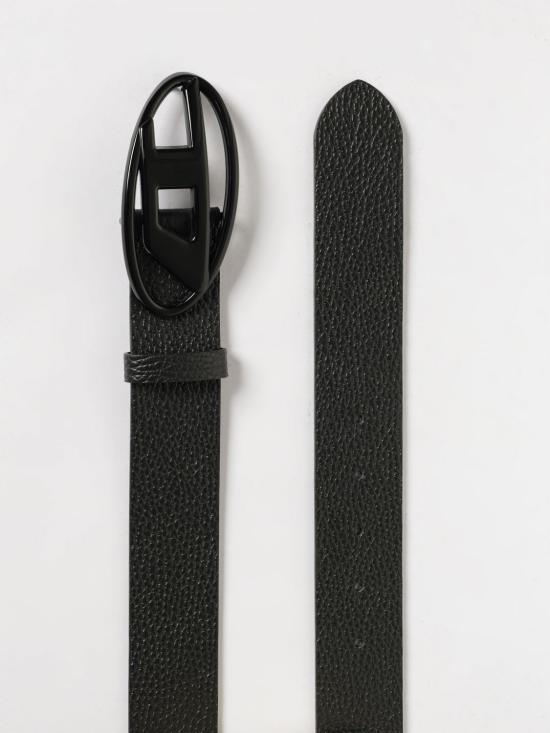 26SS 디젤 B-1DR 레더 벨트 D 버클 X08516P4231 T8013 Black - DIESEL