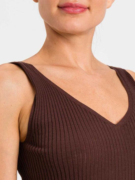 26SS 트윈셋 민소매 티셔츠 261TF3011 12110 Coffee - TWINSET