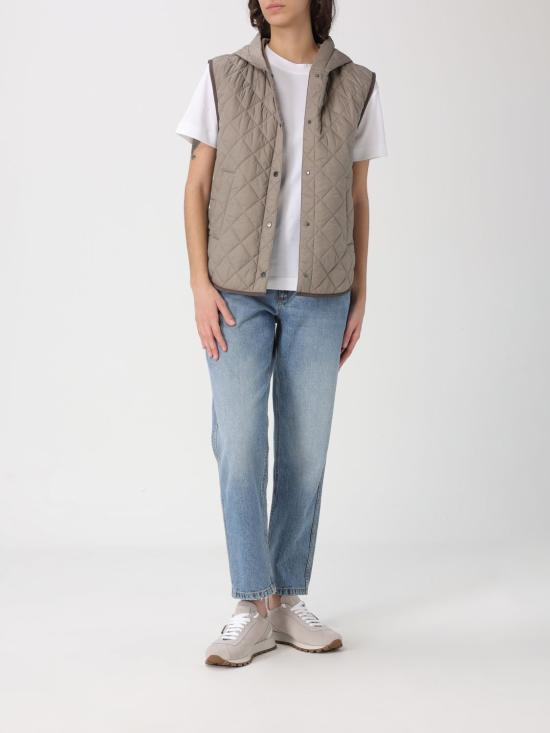 26SS 브루넬로 쿠치넬리 베스트 MR4057999 C2741 Brown - BRUNELLO CUCINELLI