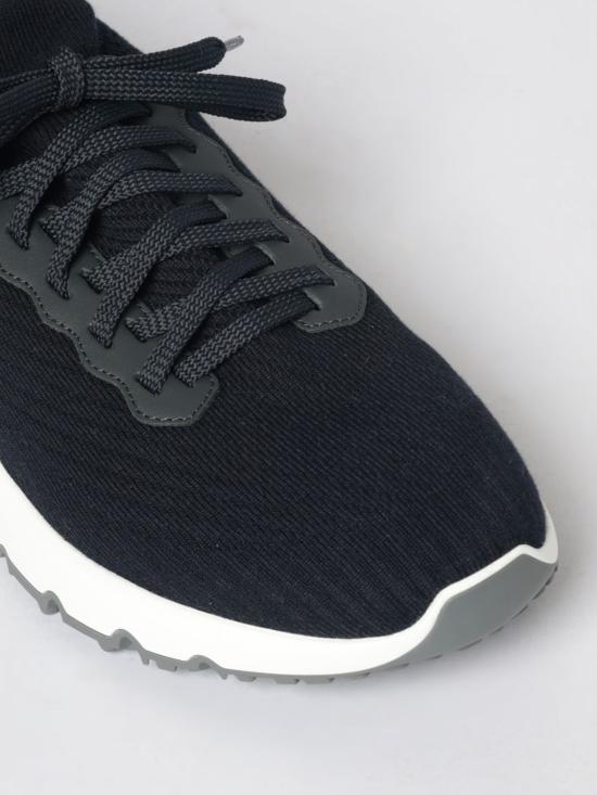 26SS 브루넬로 쿠치넬리 코튼 니트 세미 폴리쉬드 카프스킨 러너 MZUPMBO252 CP307 Blue - BRUNELLO CUCINELLI