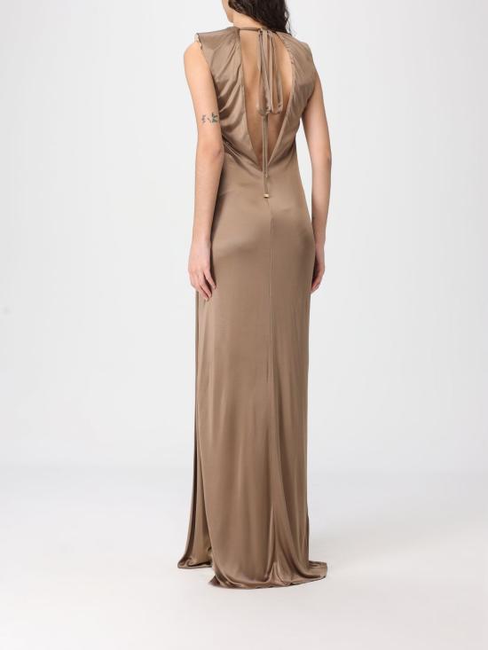 26SS 엘리자베타프랜치 롱 원피스 ABR2461E2 229 Beige - ELISABETTA FRANCHI