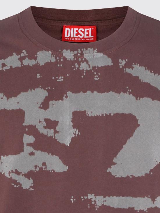 26SS 디젤 반팔 티셔츠 A130490DQAU 61J Rust - DIESEL
