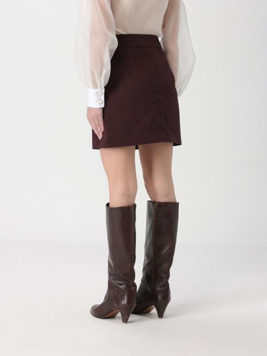 26SS 엘리자베타프랜치 숏 스커트 GO14161E2 644 Brown - ELISABETTA FRANCHI