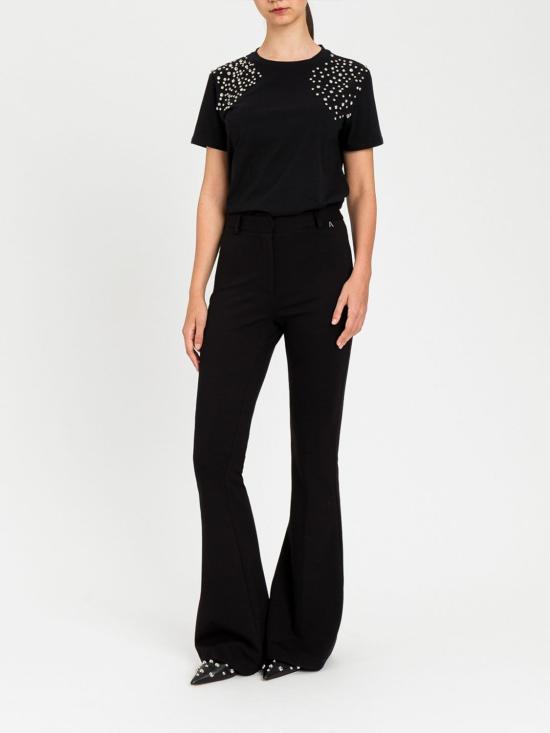 26SS 액티튜드 트윈세트 반팔 티셔츠 261AP2440 00006 Black - ACTITUDE TWINSET