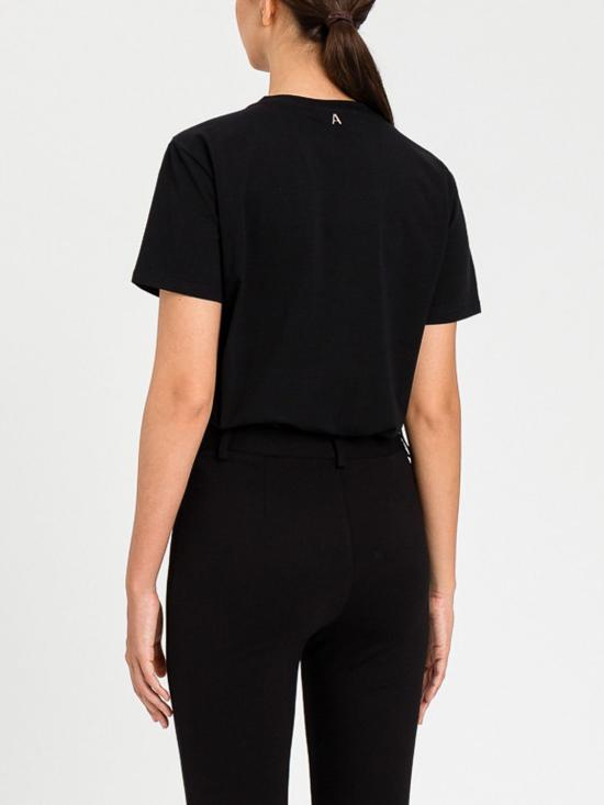 26SS 액티튜드 트윈세트 반팔 티셔츠 261AP2440 00006 Black - ACTITUDE TWINSET