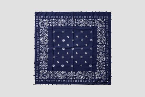 26SS SALON C. LUNDMAN 머플러/스카프 자수 장식 빈티지 반다나 - 면 CL614 블루