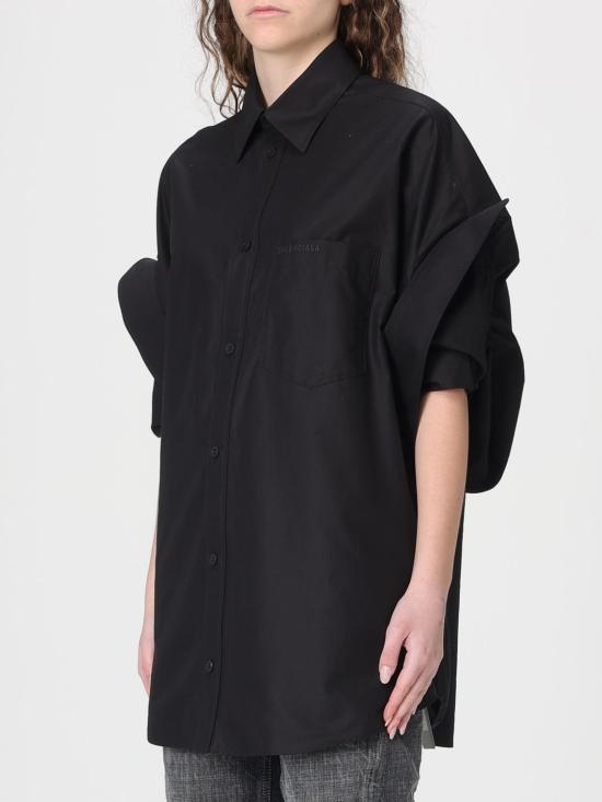 26SS 발렌시아가 셔츠 834033TNM60 1000 Black - BALENCIAGA