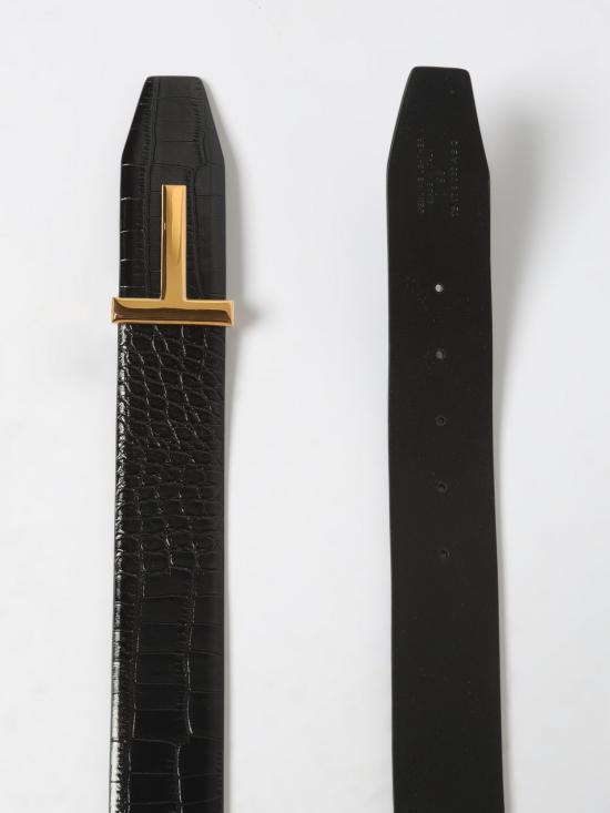 26SS 톰포드 가죽 벨트 TB178LCL439G NAA Black - TOMFORD