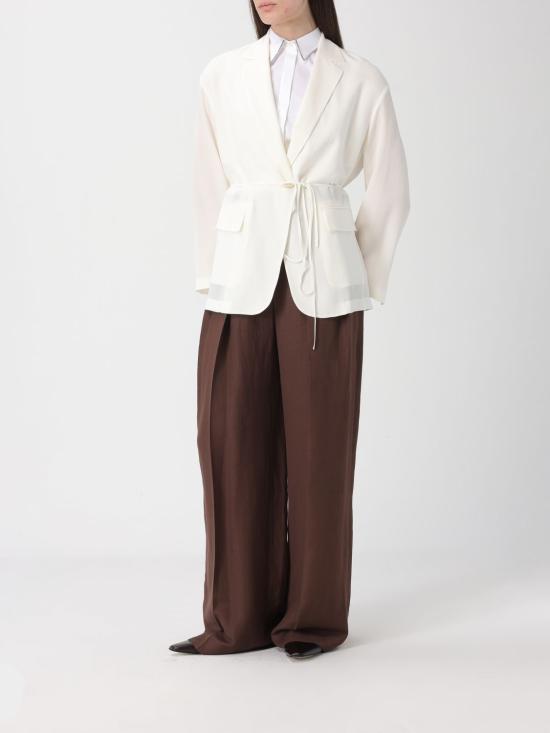 26SS 브루넬로 쿠치넬리 사브르 크레이프 블레이저 MF9067590 C600 Beige - BRUNELLO CUCINELLI