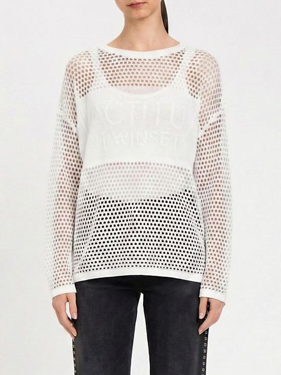 26SS 액티튜드 트윈세트 긴팔 티셔츠 261AP3032 00526 White