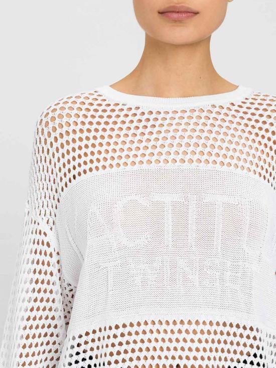 26SS 액티튜드 트윈세트 긴팔 티셔츠 261AP3032 00526 White - ACTITUDE TWINSET