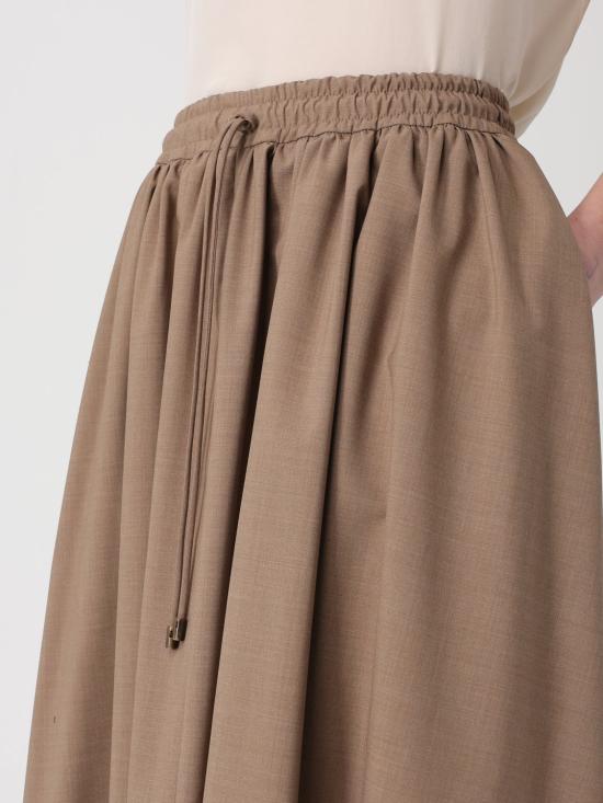 26SS 막스마라 롱 스커트 2611101061600 001 Brown - MAX MARA