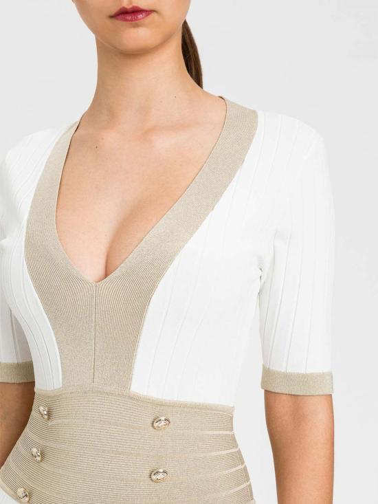 26SS 액티튜드 트윈세트 롱 원피스 261AP3110 13236 White - ACTITUDE TWINSET