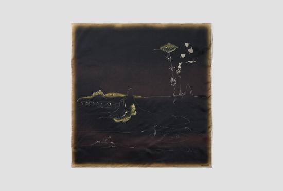 26SS 르메르 머플러/스카프 LANDSCAPE HABOTAI 60x60 - LANDSCAPE HABOTAI TA0022 LF1618 블랙