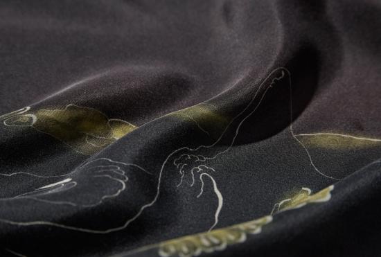 26SS 르메르 머플러/스카프 LANDSCAPE HABOTAI 60x60 - LANDSCAPE HABOTAI TA0022 LF1618 블랙 - LEMAIRE