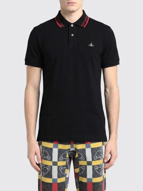 26SS 비비안웨스트우드 폴로 티셔츠 2H01000UJ00AU N401 Black
