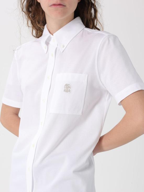 26SS 브루넬로 쿠치넬리 셔츠 ML944VT716 C159 White - BRUNELLO CUCINELLI