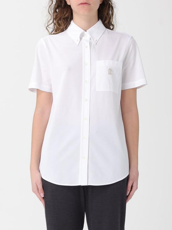 26SS 브루넬로 쿠치넬리 셔츠 ML944VT716 C159 White