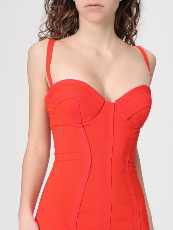 26SS 엘리자베타프랜치 롱 원피스 AB91861E2 H85 Orange - ELISABETTA FRANCHI