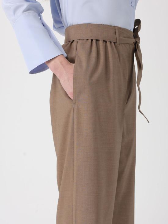 26SS 막스마라 스트레이트 팬츠 2611131141600 001 Brown - MAX MARA