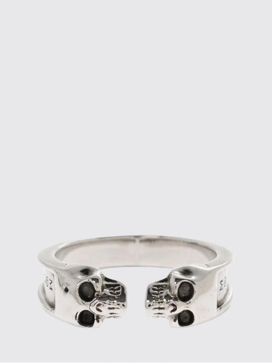 26SS 알렉산더 맥퀸 반지 855354J160Y 0446 Silver