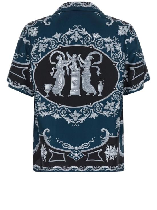 26SS 베르사체 반팔 셔츠 10227401A160965BE50 Black - VERSACE